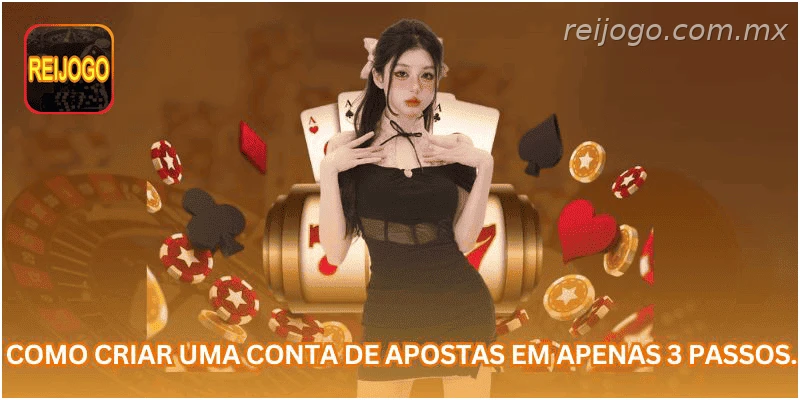 Cadastro de conta de apostas em poucos passos.