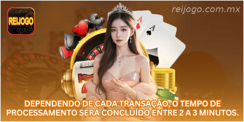 Tempo de processamento de transações na REIJOGO.