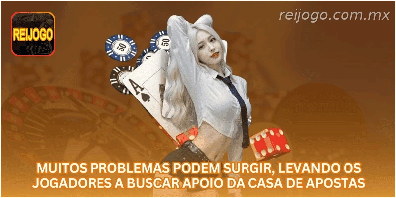 Situações em que jogadores podem precisar de suporte da casa de apostas.
