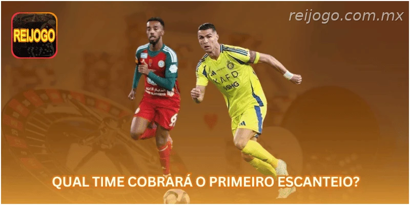 Qual time cobrará o primeiro escanteio?